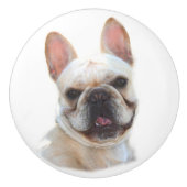 Happy French Bulldog Keramische Knop (Voorkant)