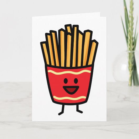 Happy French Fries Bedankkaart (Voorkant)