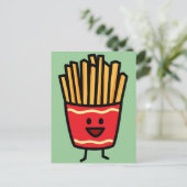 Happy French Fries Briefkaart (Staand voorkant)