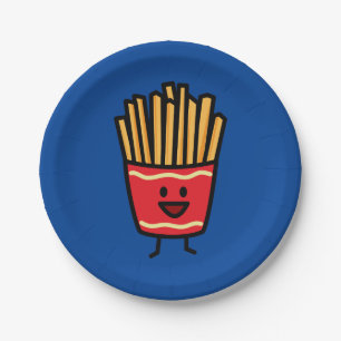 Happy French Fries Papieren Bordje