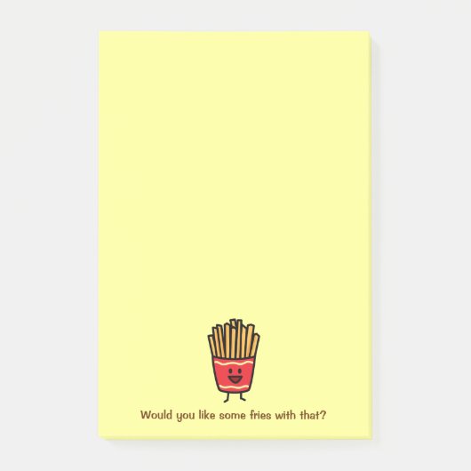 Happy French Fries Post-it® Notes (Voorkant)