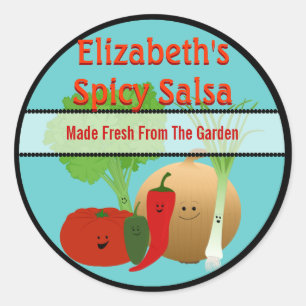 Happy Fresh Salsa Gift Label