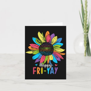 Happy Fri-yay Vrijdag Lovers Fun Teacher Kaart
