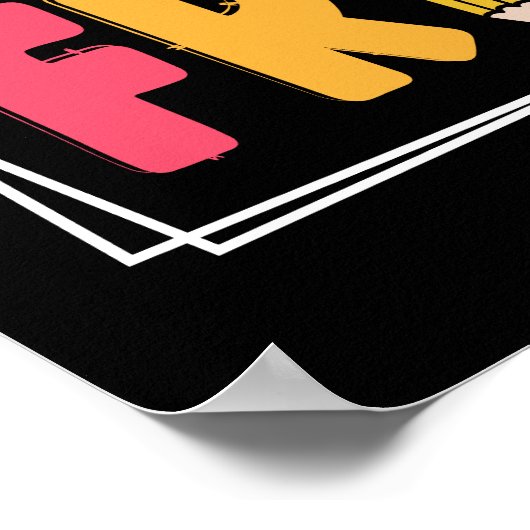 Happy Fri-Yay Vrijdagen Weekend Leraar Student Poster (Hoek)