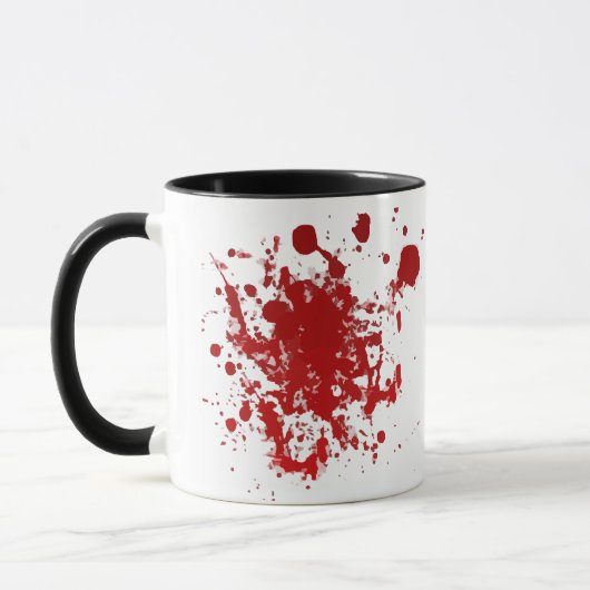 Happy Friday de 13e Blood Spatter Coffee Cup Mok (Links)