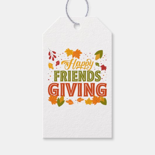 Happy Friends Giving Cadeaulabel (Voorkant)