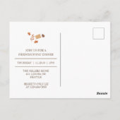 Happy Friendsgiving Briefkaart (Achterkant)