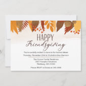 Happy Friendsgiving Herfst verlaat het diner Kaart (Voorkant)