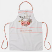 Happy Friendsgiving Pumpkin Apron Schort (Voorkant)