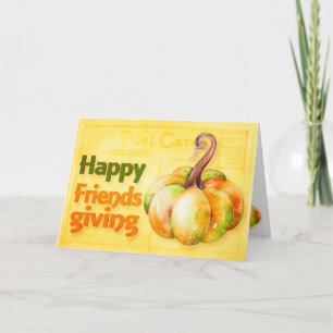 Happy Friendsgiving Thanksgiving Briefkaart