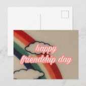 HAPPY FRIENDSHIP DAY briefkaart (Voorkant / Achterkant)