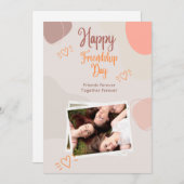 Happy Friendship Day kaart (Voorkant / Achterkant)