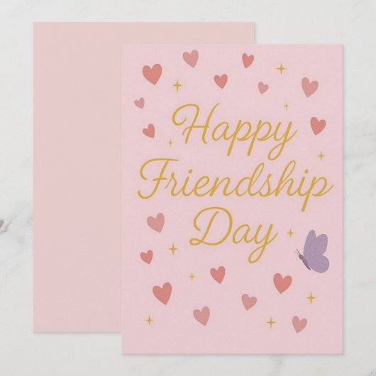 Happy Friendship Day Party Invitation (Devant / Derrière)