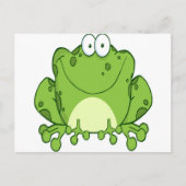 Happy Frog Cartoon Character Briefkaart (Voorkant)