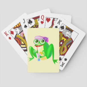Happy Frog die Kaarten speelt Aangepaste kleuren -