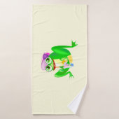 Happy Frog Funny Badhanddoek (Badhanddoek)