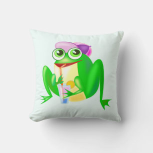 Happy Frog Funny Coussin - Couleurs personnalisées
