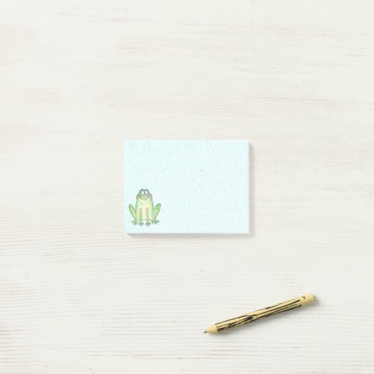 Happy Frog Post-it® Notes (Op bureau)