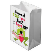 Happy Frog-Valentijn Medium Cadeauzakje (Voorkant Gekanteld)