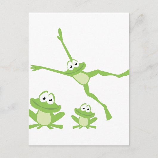 Happy Frogs Briefkaart (Voorkant)