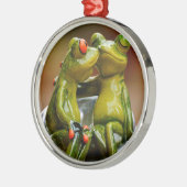 Happy Frogs Metalen Ornament (Links)