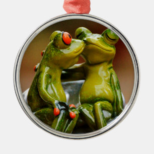Happy Frogs Metalen Ornament