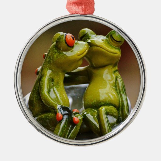 Happy Frogs Metalen Ornament (Voorkant)