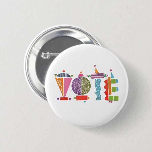 Happy Fun GOTV Button / Stem Button (Voorkant /achterkant)