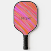 Happy Fun Kleurrijk Bold Bright Collectie Pickleball Paddle (Voorkant)