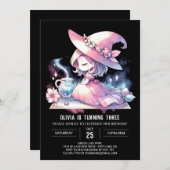 Happy Fun Wizard Verjaardag Kaart (Voorkant / Achterkant)