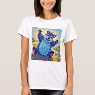 Happy Funny beer Abstracte leuke dierenkunst T-shirt