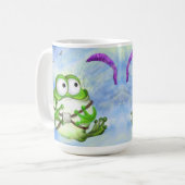 Happy Funny Frog Paraglider Mug (Devant gauche)