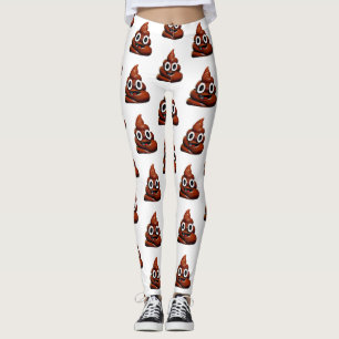 Happy Funny Poop Emoji-leggings Leggings