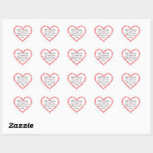 Happy Funny Valentijnsdag gift citeert sarcasme Hart Sticker (Vel)