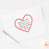 Happy Funny Valentijnsdag gift citeert sarcastisch Ronde Sticker (Envelop)