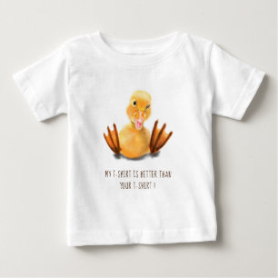 Happy Funny Yellow Duck Playful Wink - voeg tekst