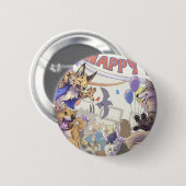 Happy furry con Button (Voorkant /achterkant)