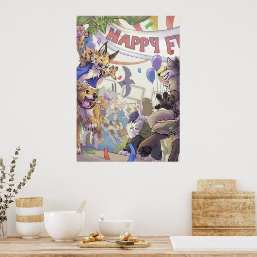 Happy furry con poster (Cuisine)