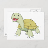 Happy Galapagos Tortoise Briefkaart (Voorkant / Achterkant)