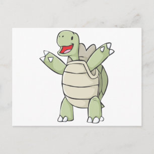 Happy Galapagos Tortoise Cartoon Briefkaart