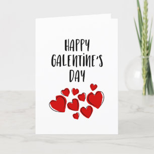 Happy Galentine's dag meisje vrienden Valentijnse Feestdagen Kaart