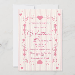 Happy Galentine's Day Brunch-fotokaart Feestdagenkaart