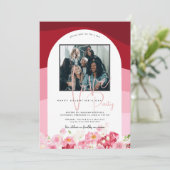 Happy Galentine's Day Brunch | Fotouitnodiging Kaart (Staand voorkant)