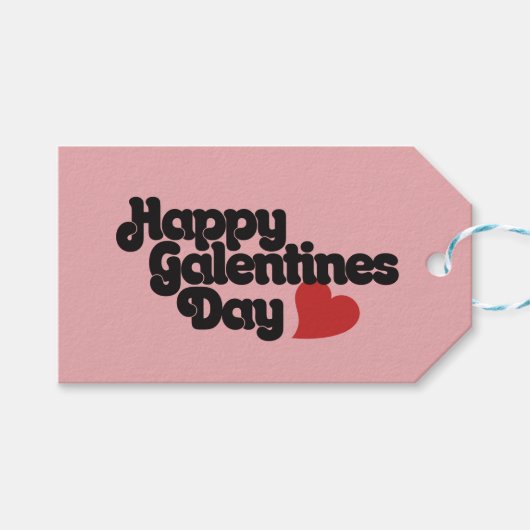 Happy Galentines Day Cadeaulabel (Voorkant (Horizontaal))