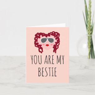 Happy Galentines Day Cute roze Heart Bestie Feestdagen Kaart