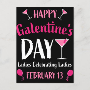 Happy Galentine's Day Februari 13 Briefkaart