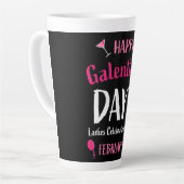 Happy Galentine's Day Februari 13 Latte Mok (Linkerhoek)