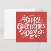 Happy Galentine's Day Kaart (Voorkant / Achterkant)