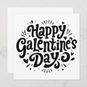 Happy Galentine's Day Kaart (Voorkant / Achterkant)