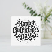 Happy Galentine's Day Kaart (Staand voorkant)